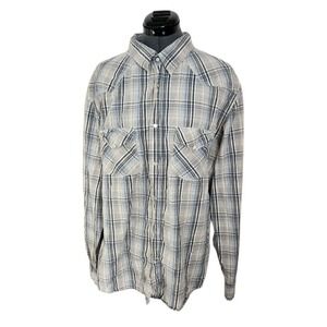 BKE Snap Down Long‎ Sleeve Shirt Size XXL